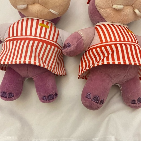Disney Doc McStuffins Hallie Hippo Plush Doll Stuffed Soft Toy 8 Lot Of 2 - Picture 8 of 14